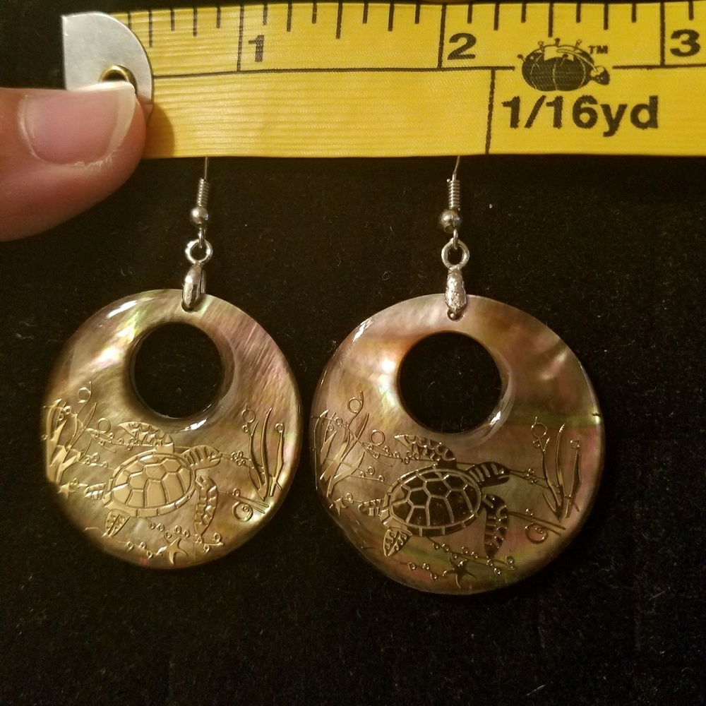 Turtle Shell Earrings